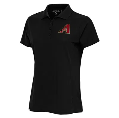 Antigua Black Arizona Diamondbacks Logo Legacy Pique Polo