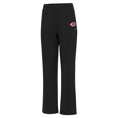 Antigua Black Cincinnati Reds Victory Sweatpants