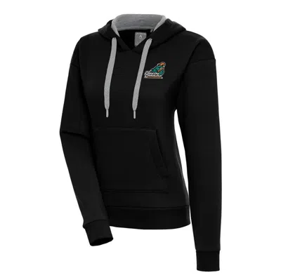 Antigua Black Coastal Carolina Chanticleers Victory Pullover Hoodie