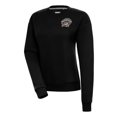 Antigua Black Erie Seawolves Victory Pullover Sweatshirt