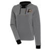 ANTIGUA ANTIGUA  BLACK INDIANA PACERS AXE BUNKER TRI-BLEND PULLOVER HOODIE