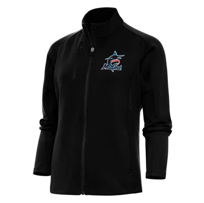 Antigua Black Miami Marlins Logo Generation Full-zip Jacket