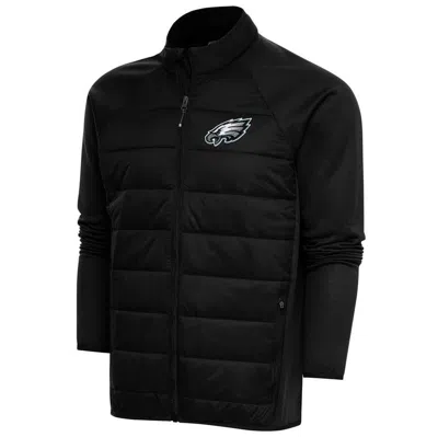 Antigua Black Philadelphia Eagles Altitude Full-zip Jacket