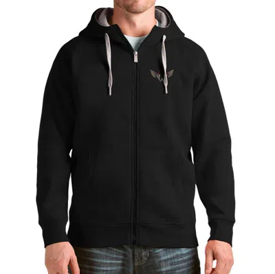 Antigua Black Philadelphia Wings Victory Full-zip Hoodie