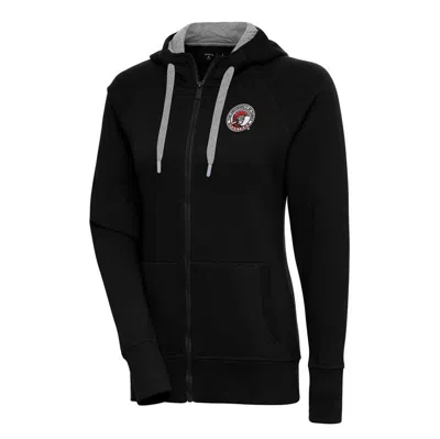 Antigua Black Tampa Spartans Victory Full-zip Hoodie