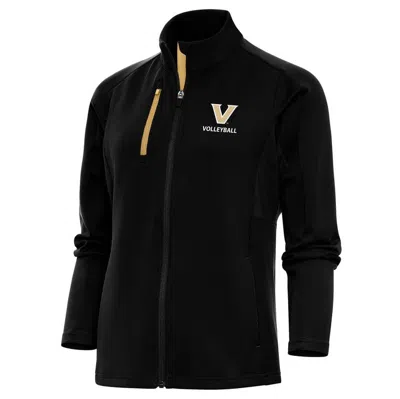 Antigua Black Vanderbilt Commodores Volleyball Generation Full-zip Jacket