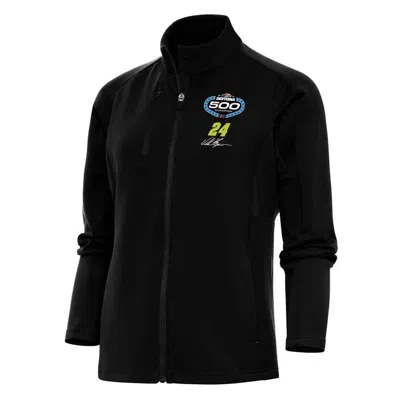 Antigua Black/pewter William Byron 2024 Daytona 500 Champion Generation Full-zip Jacket