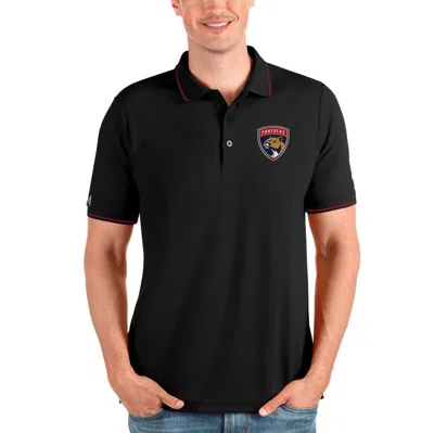 Antigua Black/red Florida Panthers Affluent Polo