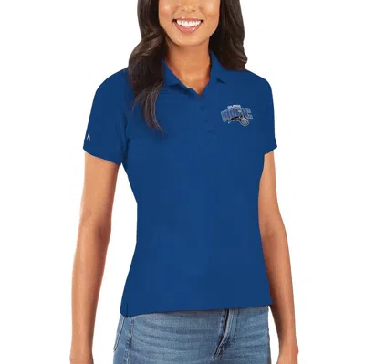 Antigua Blue Orlando Magic Legacy Pique Polo In Royal