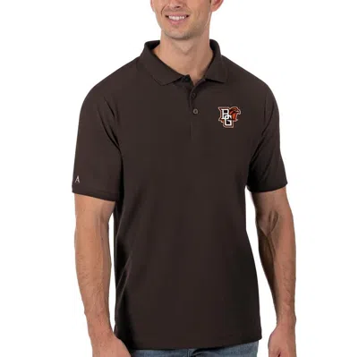 Antigua Brown Bowling Green St. Falcons Legacy Pique Polo