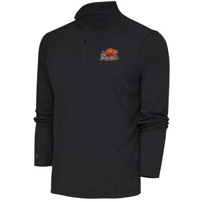 Antigua Charcoal Bucknell Bison Tribute Quarter-zip Top
