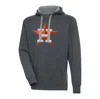 ANTIGUA ANTIGUA  CHARCOAL HOUSTON ASTROS VICTORY CHENILLE PULLOVER HOODIE