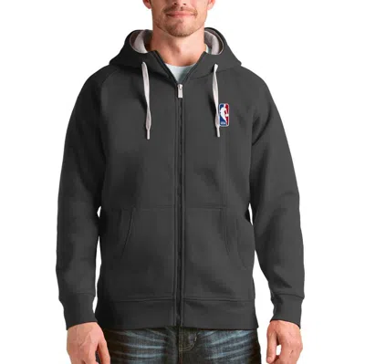 Antigua Charcoal Nba Victory Full-zip Jacket