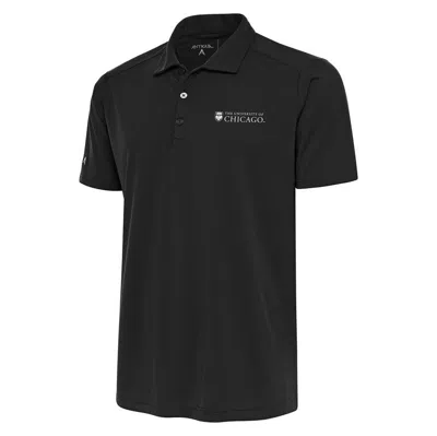 Antigua Charcoal Uchicago Maroons Tribute Polo In Gray