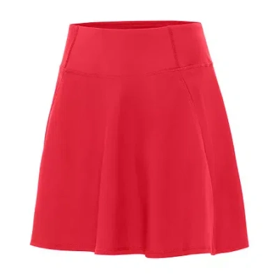 Antigua Chip Womens Golf Mid Rise Moisture Wicking Skort In Red