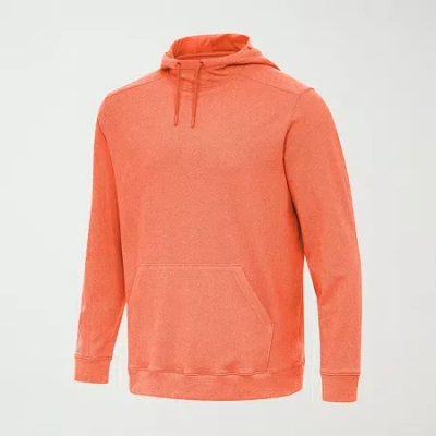 Antigua Cloud Mens Long Sleeve Fleece Active Hoodie In Orange
