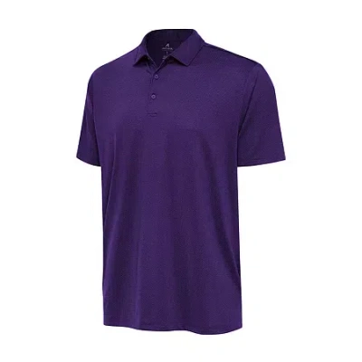 Antigua Ellipse Mens Classic Fit Short Sleeve Polo Shirt In Purple