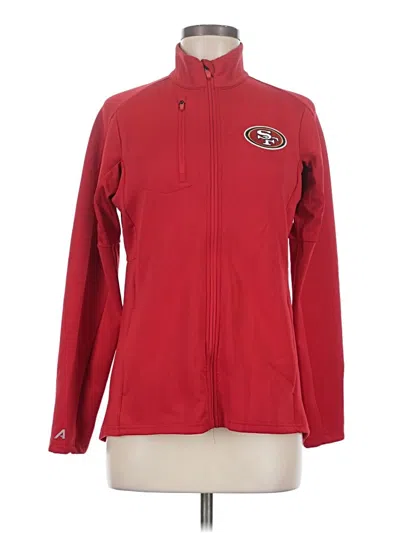 Pre-owned Antigua Fleece Jacket In Red
