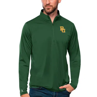Antigua Green Baylor Bears Tribute Quarter-zip Top
