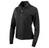 ANTIGUA ANTIGUA HEATHER BLACK INTER MIAMI CF LOGO ACTION QUARTER-ZIP PULLOVER SWEATSHIRT