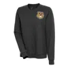 ANTIGUA ANTIGUA  HEATHER BLACK MINNESOTA GOLDEN GOPHERS GOLDY ACTION CREWNECK PULLOVER SWEATSHIRT