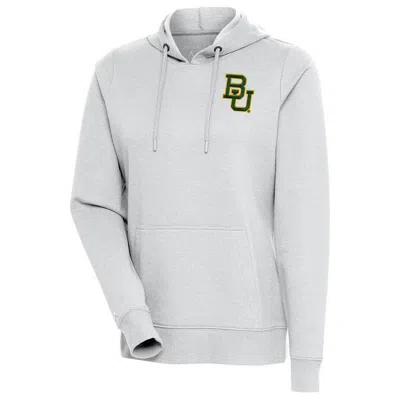 Antigua Heather Gray Baylor Bears Action Pullover Hoodie