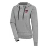 ANTIGUA ANTIGUA HEATHER GRAY DETROIT WOLVES VICTORY PULLOVER HOODIE