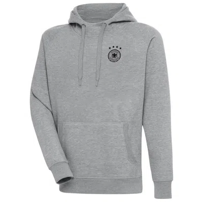 Antigua Heather Gray Germany National Team Takeover Pullover Hoodie