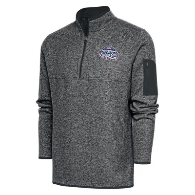 Antigua Heather Gray New Hampshire Fisher Cats Big & Tall Fortune Quarter-zip Pullover Jacket