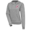 ANTIGUA ANTIGUA  HEATHER GRAY NEW YORK YANKEES COOPERSTOWN VICTORY PULLOVER HOODIE