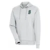 ANTIGUA ANTIGUA HEATHER GRAY SEATTLE MARINERS ACTION PULLOVER HOODIE
