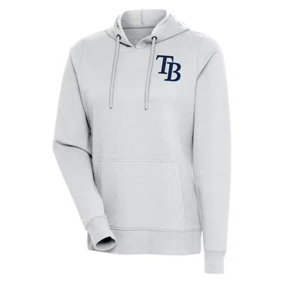 Antigua Heather Gray Tampa Bay Rays Action Pullover Hoodie