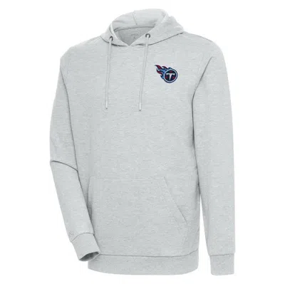 Antigua Heather Gray Tennessee Titans Action Lightweight Pullover Hoodie