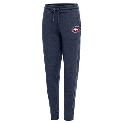 Antigua Heather Navy Montreal Canadiens Action Jogger Pants In Blue