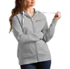 ANTIGUA ANTIGUA HEATHERED grey ANTELOPE VALLEY COLLEGE VICTORY FULL-ZIP HOODIE