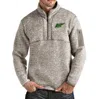 Antigua Heathered Gray Saskatchewan Rush Fortune Half-zip Pullover Jacket In Heather Gray