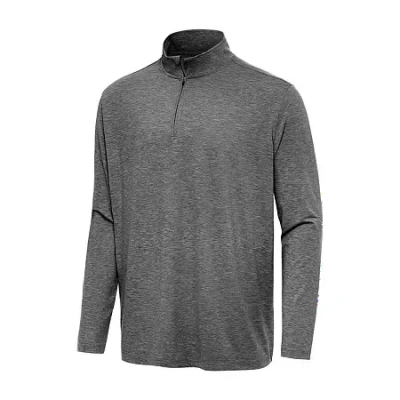 Antigua Hunk 1/4 Zip Mens Lightweight Track Jacket In Gray