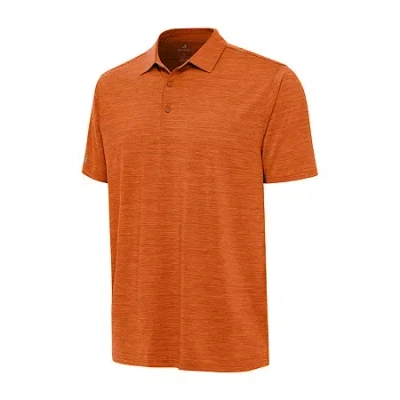 Antigua Layout Mens Classic Fit Short Sleeve Polo Shirt In Orange