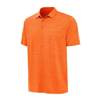 Antigua Layout Mens Classic Fit Short Sleeve Polo Shirt In Yellow