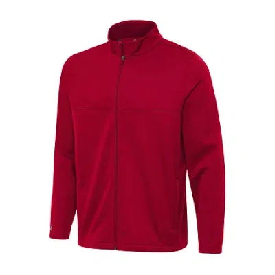 Antigua Links 2 Golf Mens Midweight Track Jacket In Burgundy