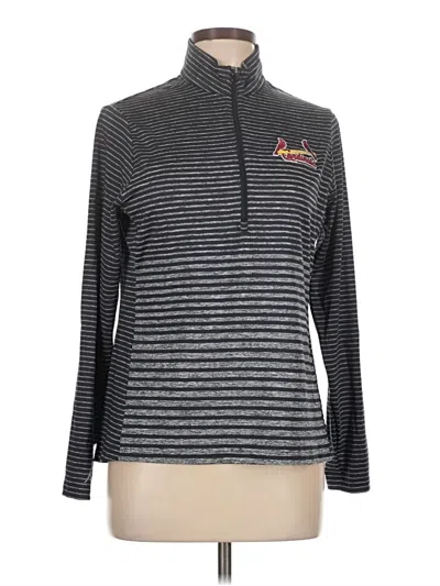 Pre-owned Antigua Long Sleeve Polo Shirt In Gray