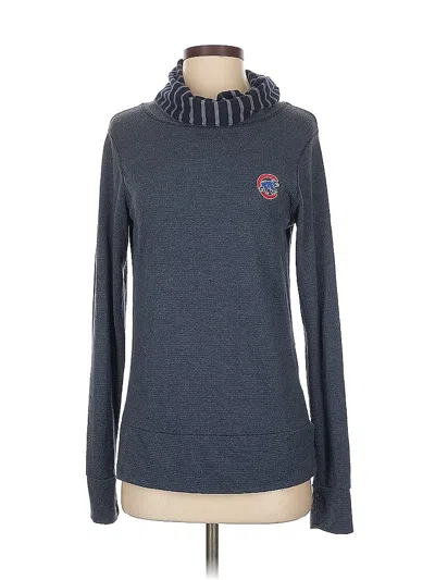 Pre-owned Antigua Long Sleeve Turtleneck In Blue