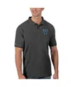 Antigua Men's Anthracite Villanova Wildcats Legacy Pique Polo In Anthracite