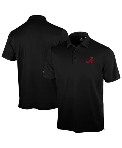Antigua Men's Black Alabama Crimson Tide Unshakeable Solid Polo Shirt