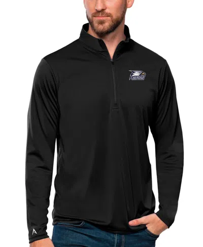 Antigua Men's Black Georgia Southern Eagles Tribute Quarter-zip Sweatshirt