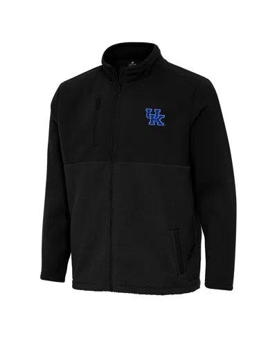 Antigua Men's Black Kentucky Wildcats Daily Fused Full-zip Jacket