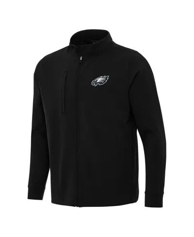 Antigua Men's Black Philadelphia Eagles Regard Full-zip Jacket