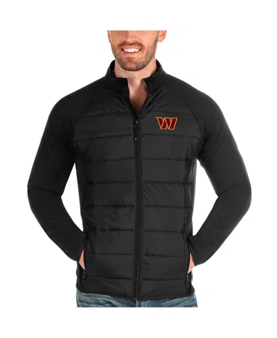 Antigua Men's Black Washington Commanders Altitude Full-zip Jacket