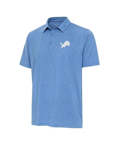 Antigua Men's Blue Detroit Lions Par 3 Polo Shirt