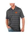 Antigua Men's Charcoal Clemson Tigers Compass Polo In Charcoal